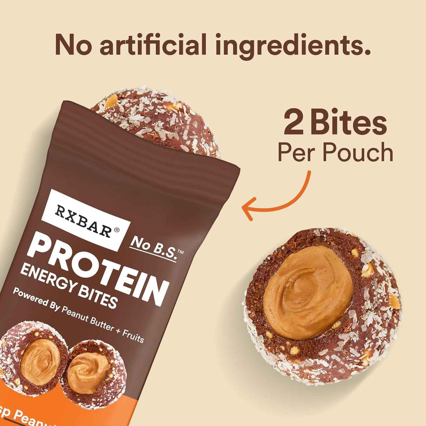 RXBAR Protein Energy Bites, Gluten Free Protein Balls, Dark Chocolate Peanut Butter