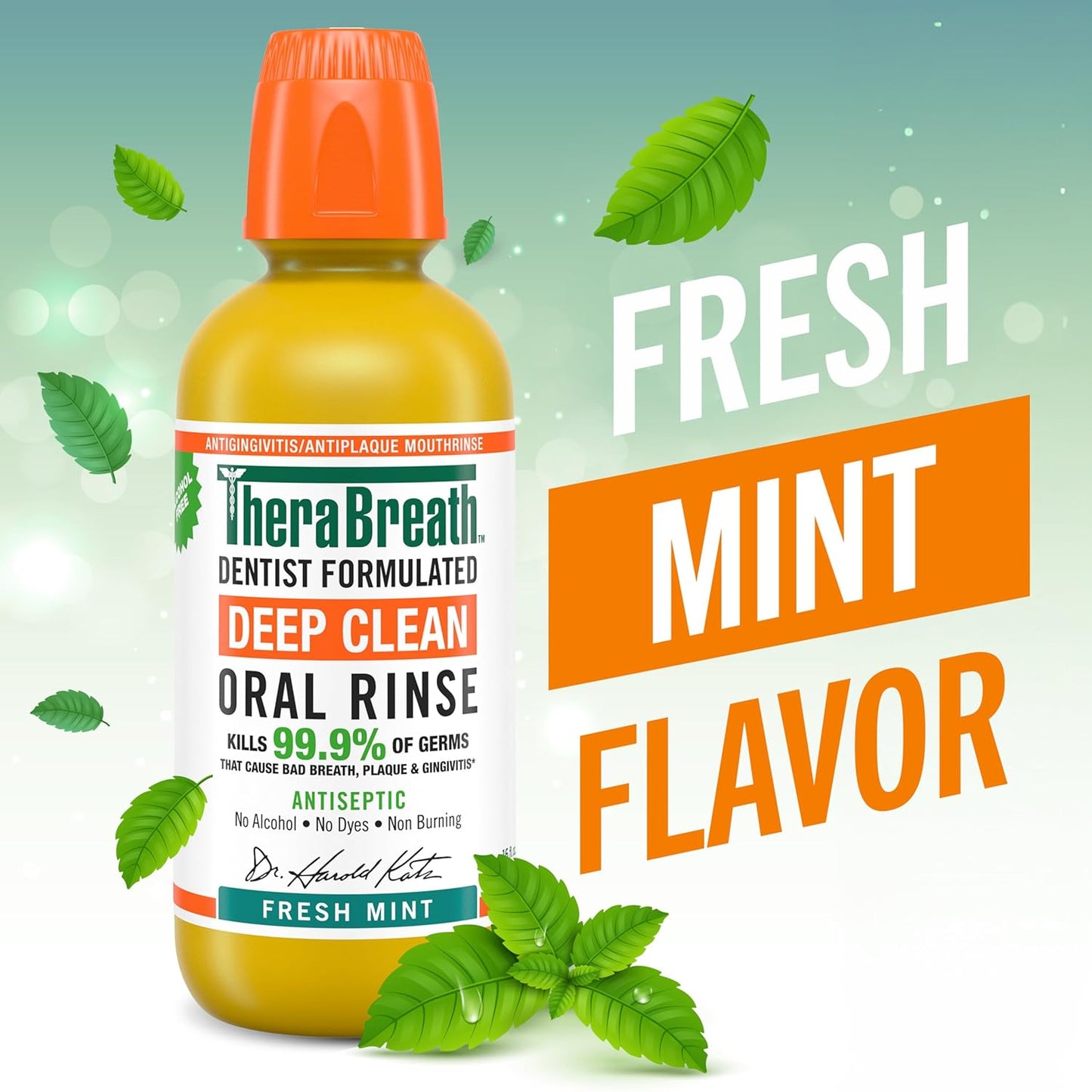 TheraBreath_Deep_Clean_Mouthwash,_Antiseptic_Benefits,_Fresh_Mint_Flavor,_Dentist_Formulated,_Alcohol_Free,_16_fl_oz_(Pack_of_2)