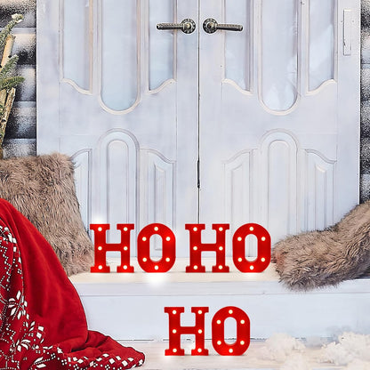 VIHOSE_Christmas_LED_Letter_Lights_Sign_Table_Indoor_Decoration_Light_up_Letters_Battery_Powered_Letter_for_Home_Bar_Christmas_Party_Bedroom_Tabletop_Indoor_Decoration_Gift_(HOHOHO)