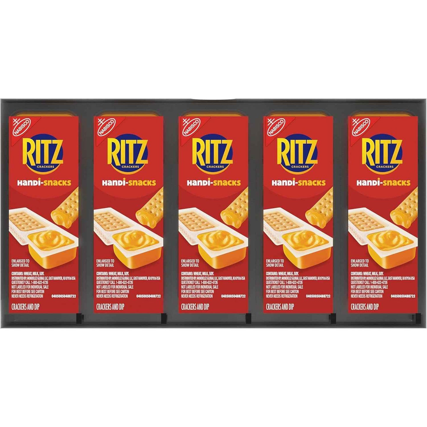 Handi-Snacks RITZ Crackers 'N Cheesy Dip Snack Packs, 20 Snack Packs