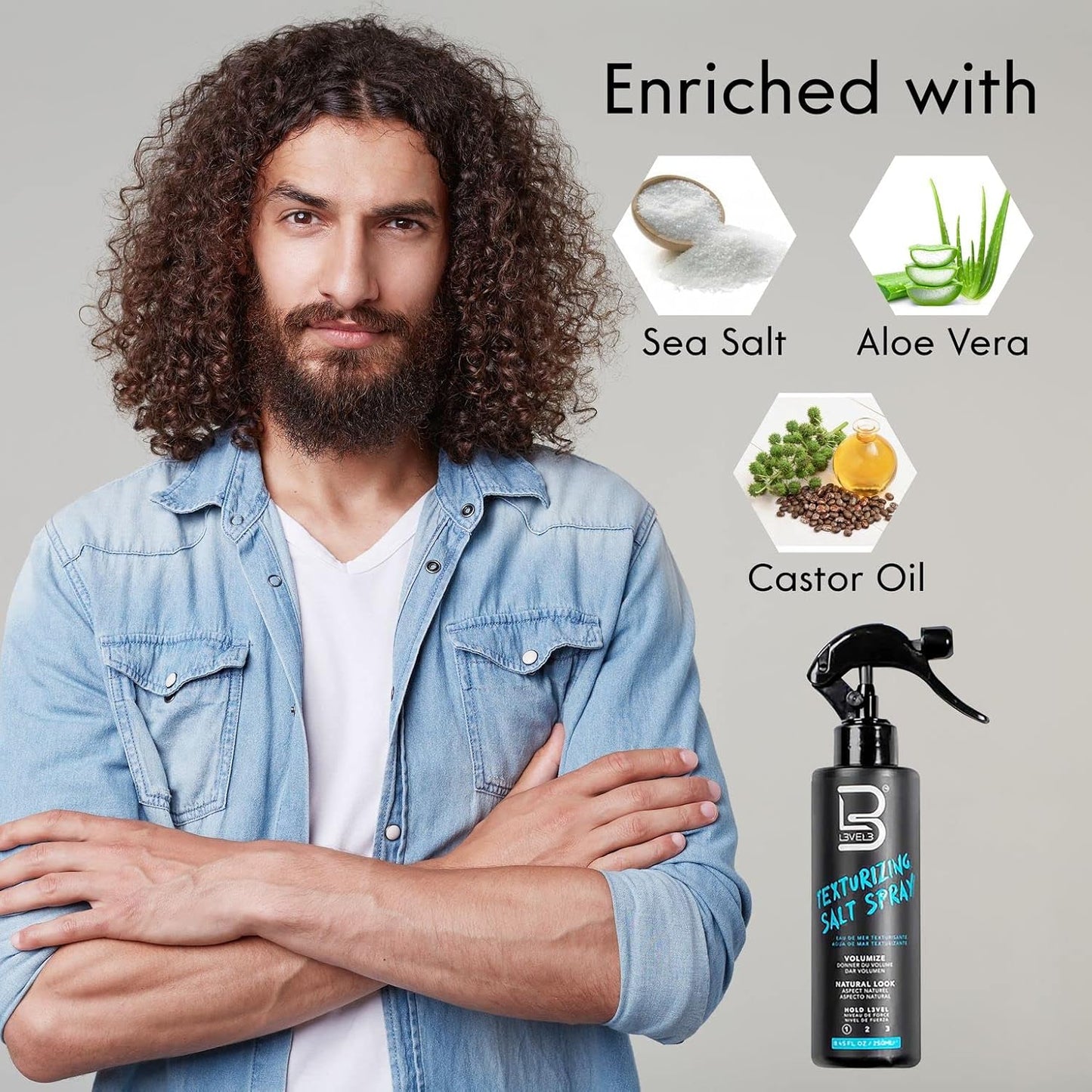 L3_Level_3_Sea_Salt_Texturizing_Spray_-_Creates_Beachy_Waves_and_Texture_-_Casual_Hair_Finish_(8.45_Fl_Oz)