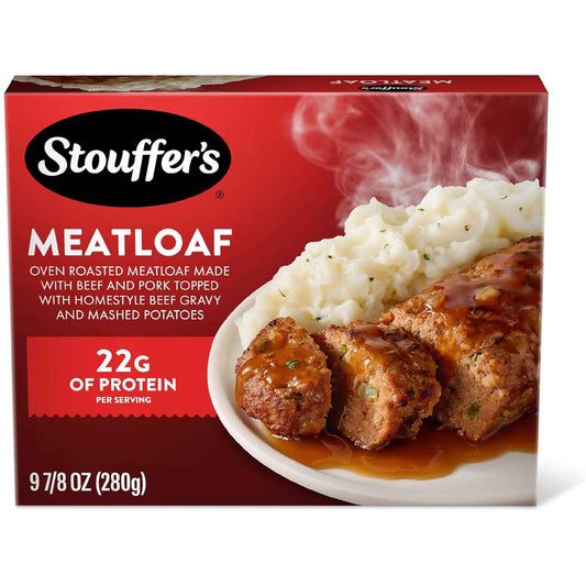 Stouffer’s Classic Meatloaf, Single Serve, Easy Meals, Meals for One, Microwave Dinner, Meatloaf Frozen Dinner