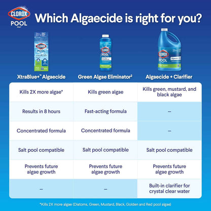 Clorox® Pool&Spa™ Swimming Pool Algaecide, Prevents and Treats Pool Algae, Non-Foaming