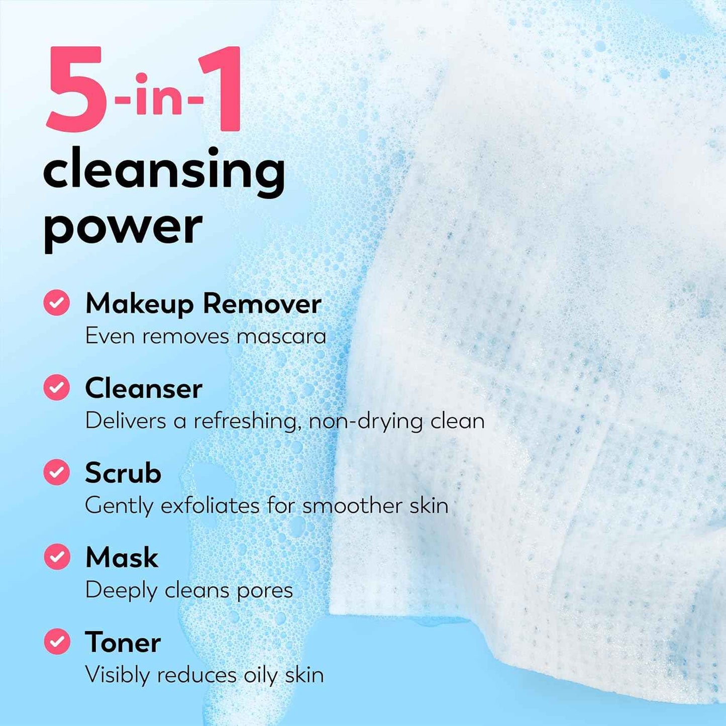Olay Makeup Remover Wipes, Daily Facials Hydrating Face Cleanser for Normal to Dry Skin, Alcohol & Fragrance Free, Soft Face Wash Towels, Travel Essentials for Women, Convenient Dry Cloths
