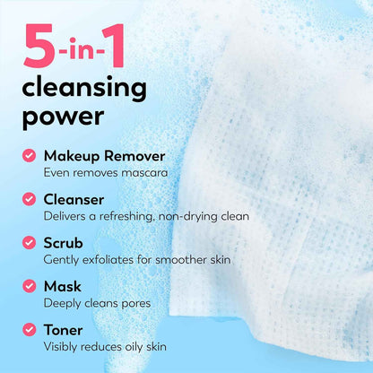 Olay Makeup Remover Wipes, Daily Facials Hydrating Face Cleanser for Normal to Dry Skin, Alcohol & Fragrance Free, Soft Face Wash Towels, Travel Essentials for Women, Convenient Dry Cloths