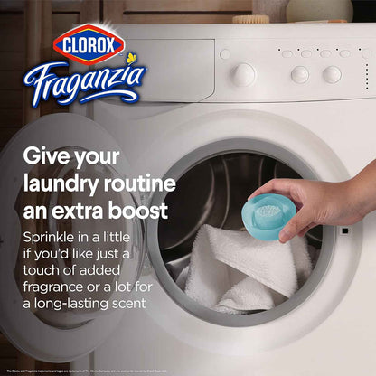 Clorox Fraganzia Laundry Scent Booster Crystals, In-Wash Fragrance Beads for Fresh-Smelling Clothes & Linens, Safe for All Fabrics & Colors, Easy-Pour Bottle
