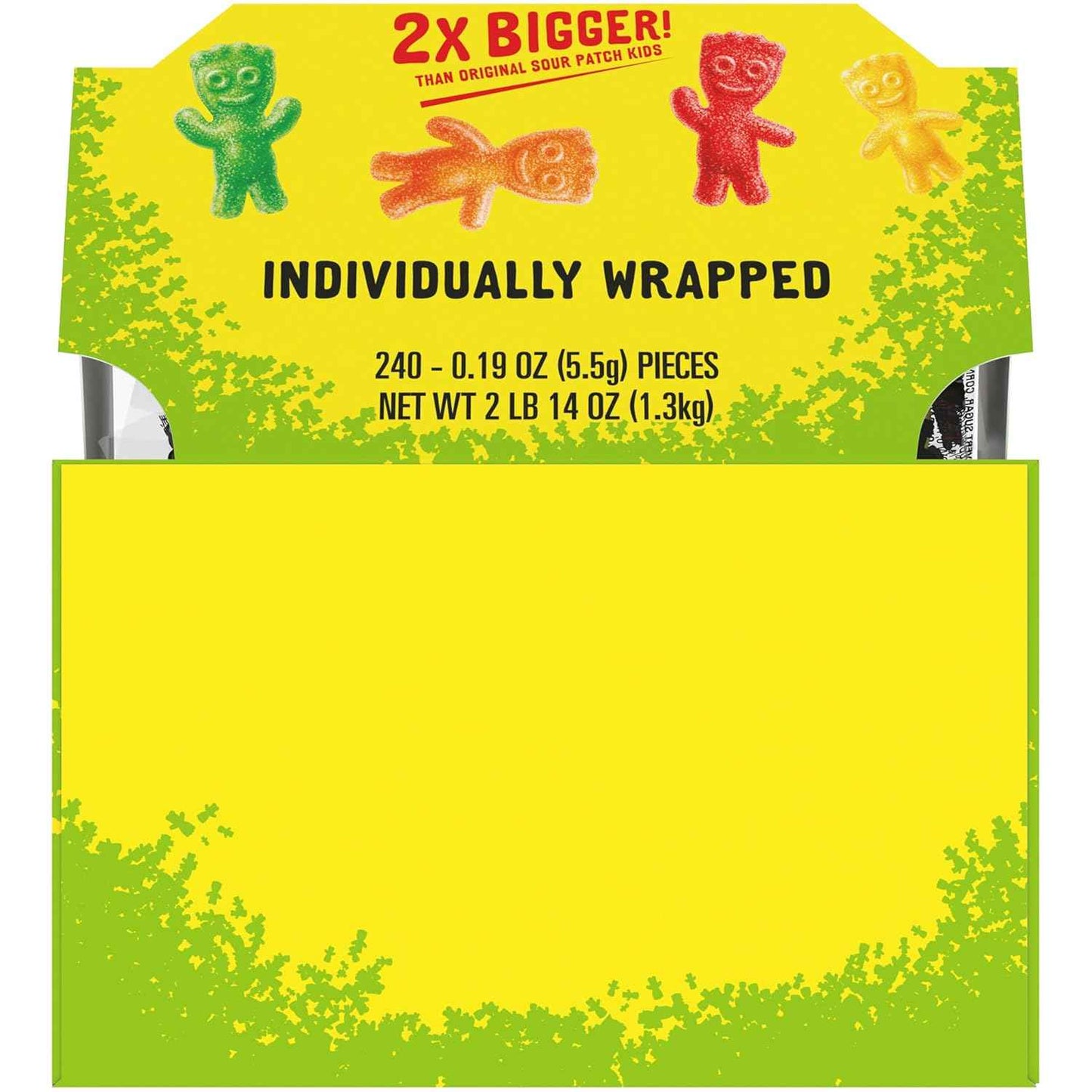 SOUR PATCH KIDS Big Kids Individually Wrapped Soft & Chewy Candy, Bulk Candy, Easter Candy, 240 Count Box