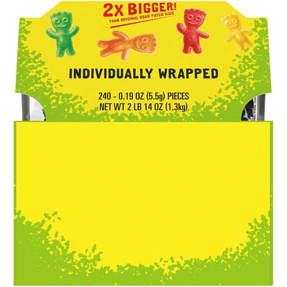 SOUR PATCH KIDS Big Kids Individually Wrapped Soft & Chewy Candy, Bulk Candy, Easter Candy, 240 Count Box