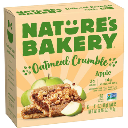 Nature’s Bakery Oatmeal Crumble Bars, Real Fruit, Vegan, Non-GMO, Breakfast bar