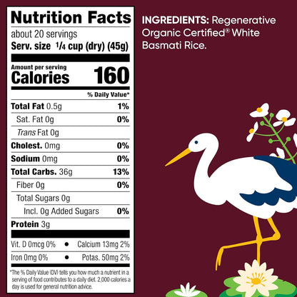 Lundberg_Basmati_Rice,_Long_Grain_White_Rice_-_Non-Sticky,_Fluffy,_Nutty,_Aromatic_Rice,_Vegan_Food,_Healthy_Meals,_Gluten-Free_Rice_Grown_in_California,_32_Oz