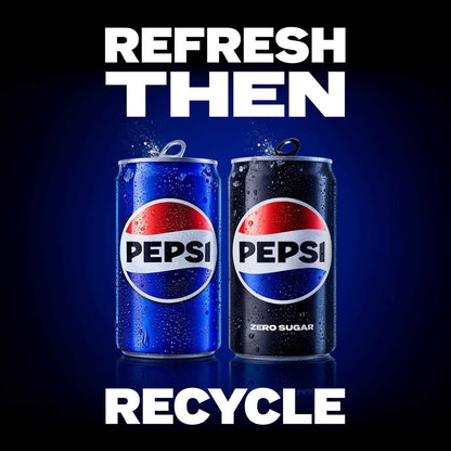 Pepsi Zero Sugar Cola Soda, Wild Cherry, 12 Fl Oz Cans (Pack of 12)
