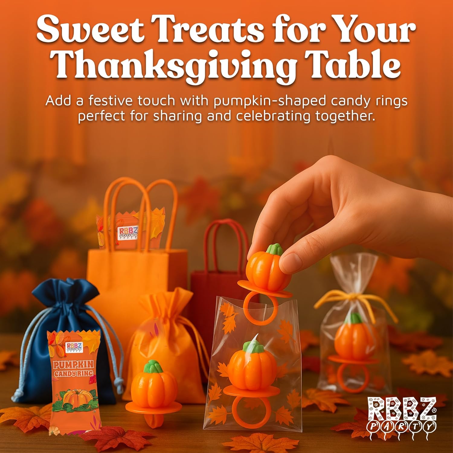 Pumpkin_Candy_3D_Ring_Pops_-_18_Individually_Wrapped_Suckers_Bulk_Pack_-_Fall_Candy_Party_Favors