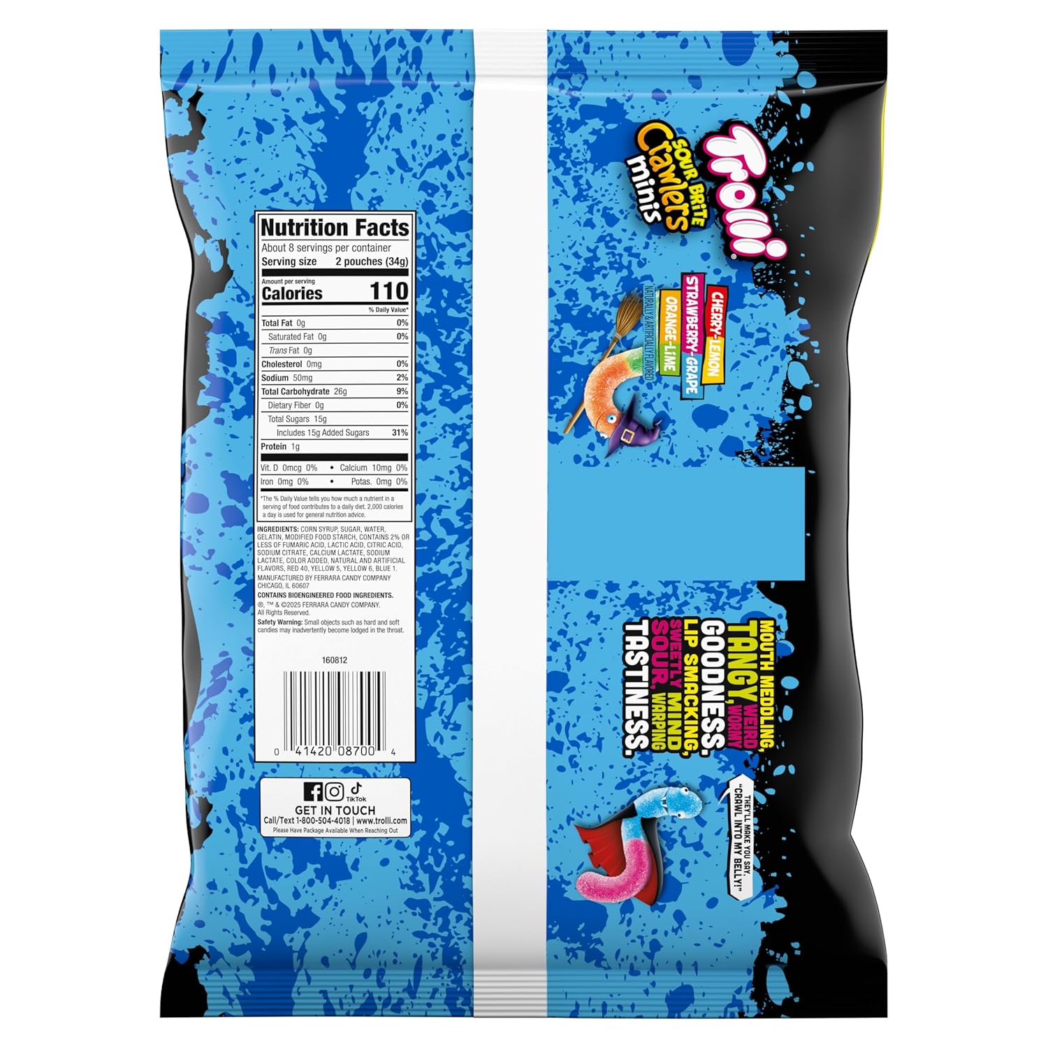 Trolli_Sour_Brite_Crawlers_Minis,_Candy_Gummy_Worms,_Halloween_Trick_or_Treat_Size_Pouches,_7.2oz