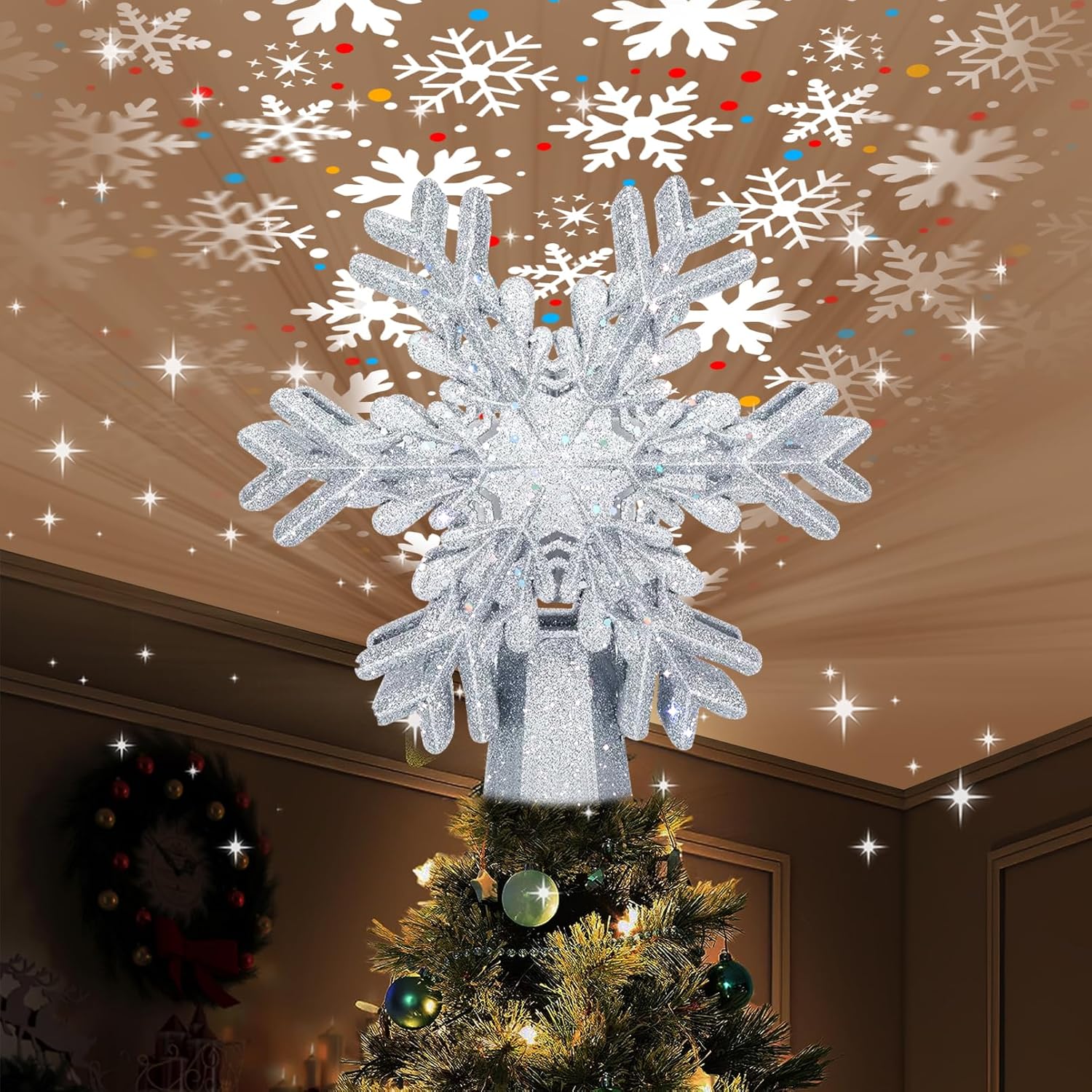 Christmas_Tree_Topper,_3D_Rotating_Silver_Snowflake_Pattern_Projector_for_Xmas_Tree_Topper,_Hollow_Design_Christmas_Decorations,_Christmas_Decor