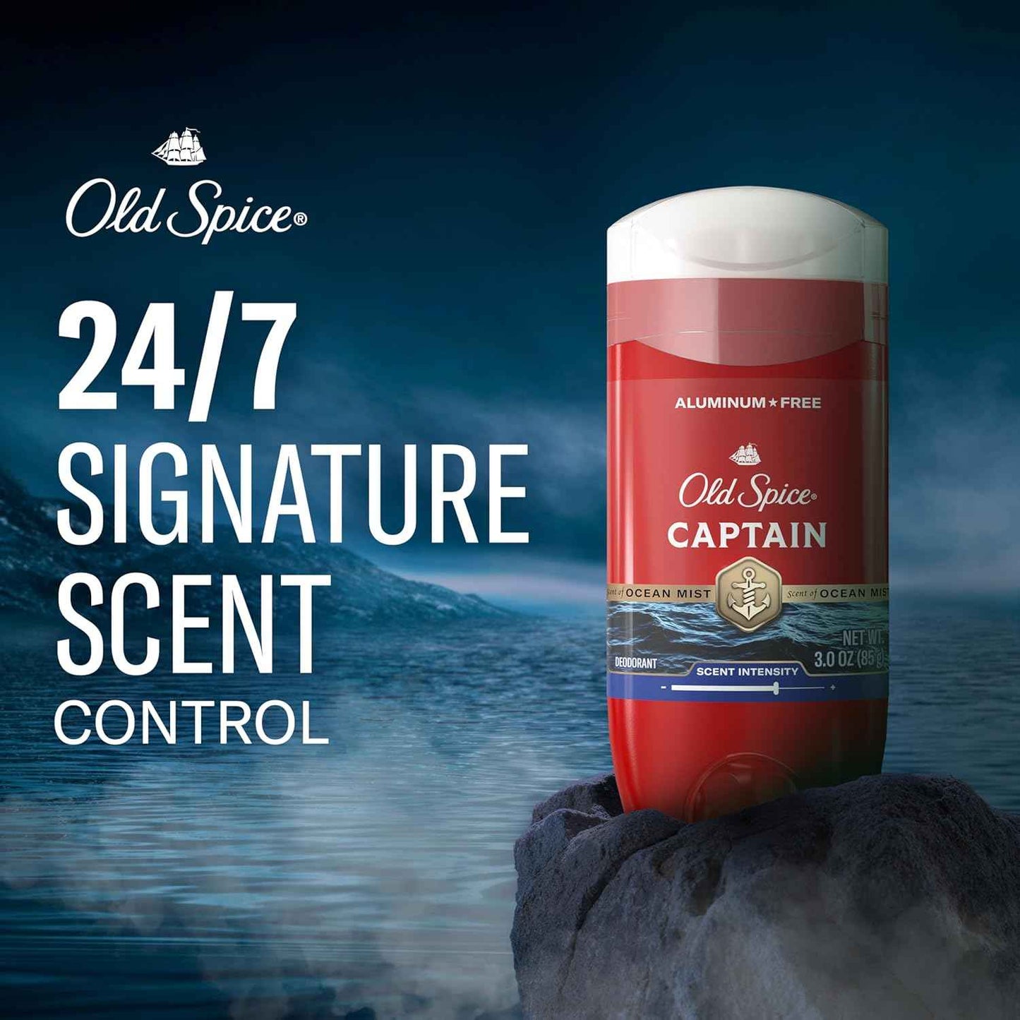 Old Spice Aluminum Free Deodorant for Men, 24/7 Odor Protection, 24/7 Freshness & Lasting Scent, Goes on Clean