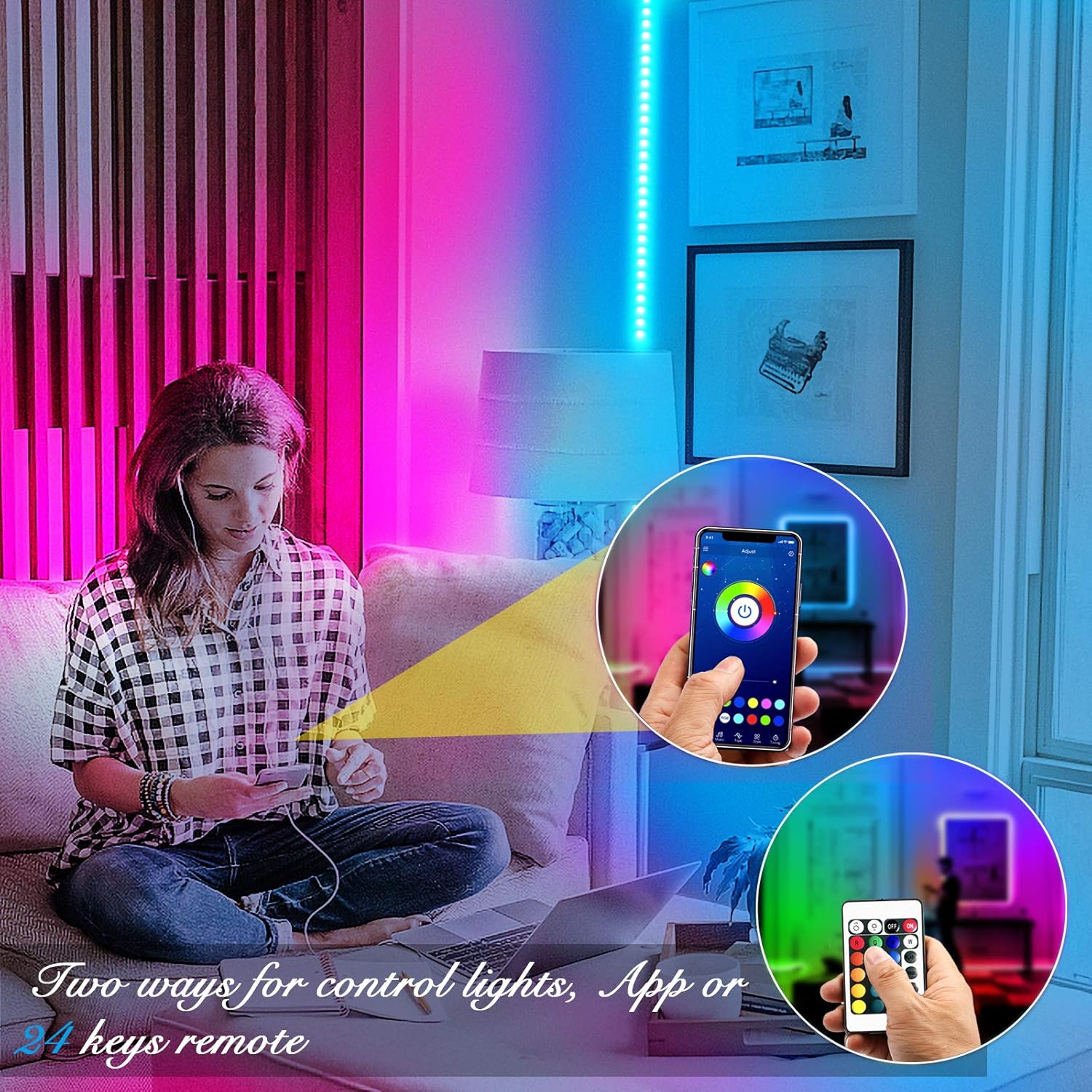 DAYBETTER_Led_Strip_Lights_Smart_with_App_Control_Remote,_5050_RGB_for_Bedroom,_Music_Sync_Color_Changing_for_Room_Party_50ft/100FT/130FT/200FT