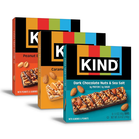 KIND_Healthy_Snacks_Bars_Variety_Pack,_Gluten_Free,_Low_Sugar,_High_Fiber_Snacks,_Dark_Chocolate_Nuts_&_Sea_Salt,_Peanut_Butter_Dark_Chocolate,_Caramel_Almond_&_Sea_Salt,_6-7g_Protein,_18_Count