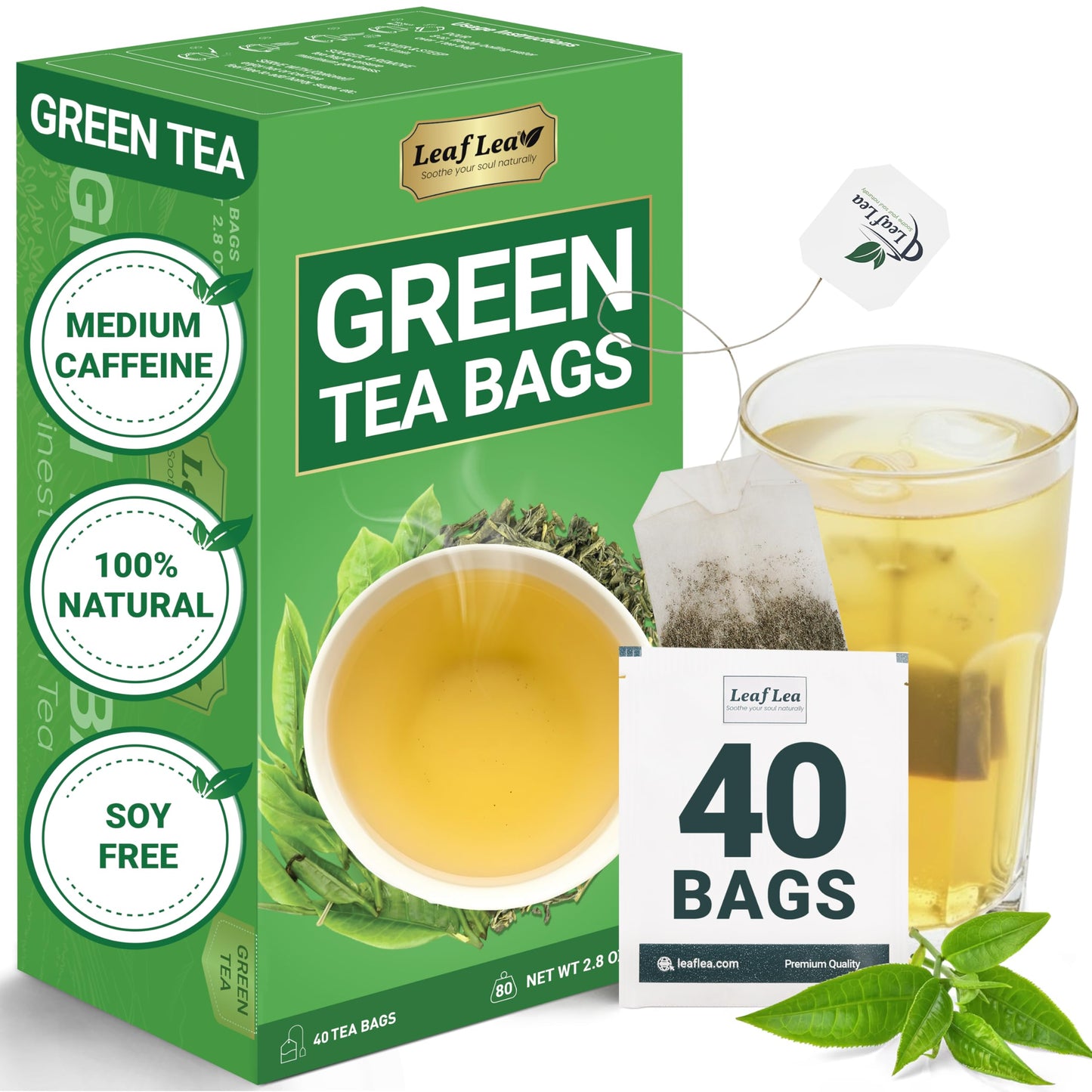 Green Tea - 40 Tea Bags (Pack of 1)
