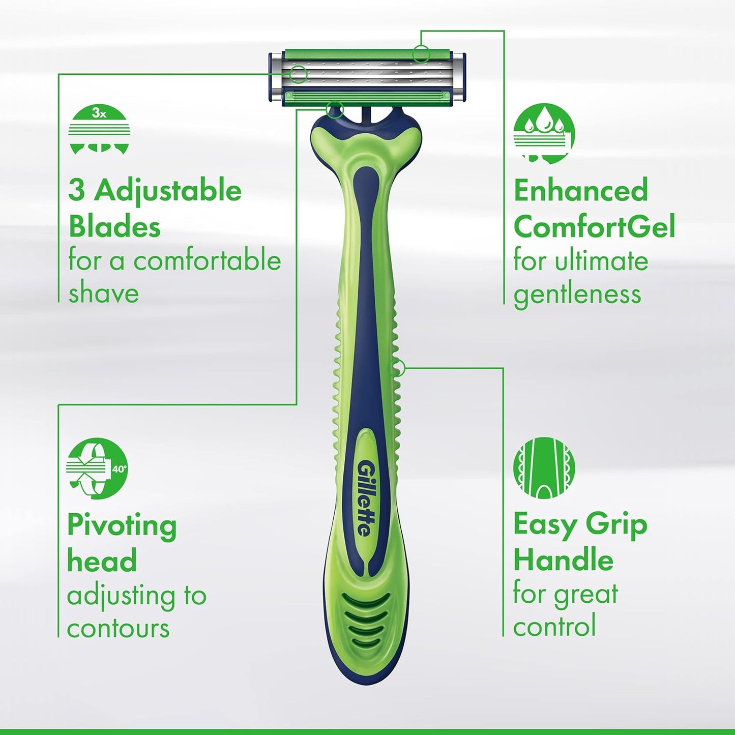 Gillette_Sensor3_Sensitive_Men's_Disposable_Shaving_Razors,_12_Count