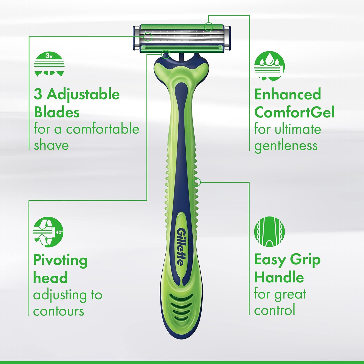 Gillette_Sensor3_Sensitive_Men's_Disposable_Shaving_Razors,_12_Count