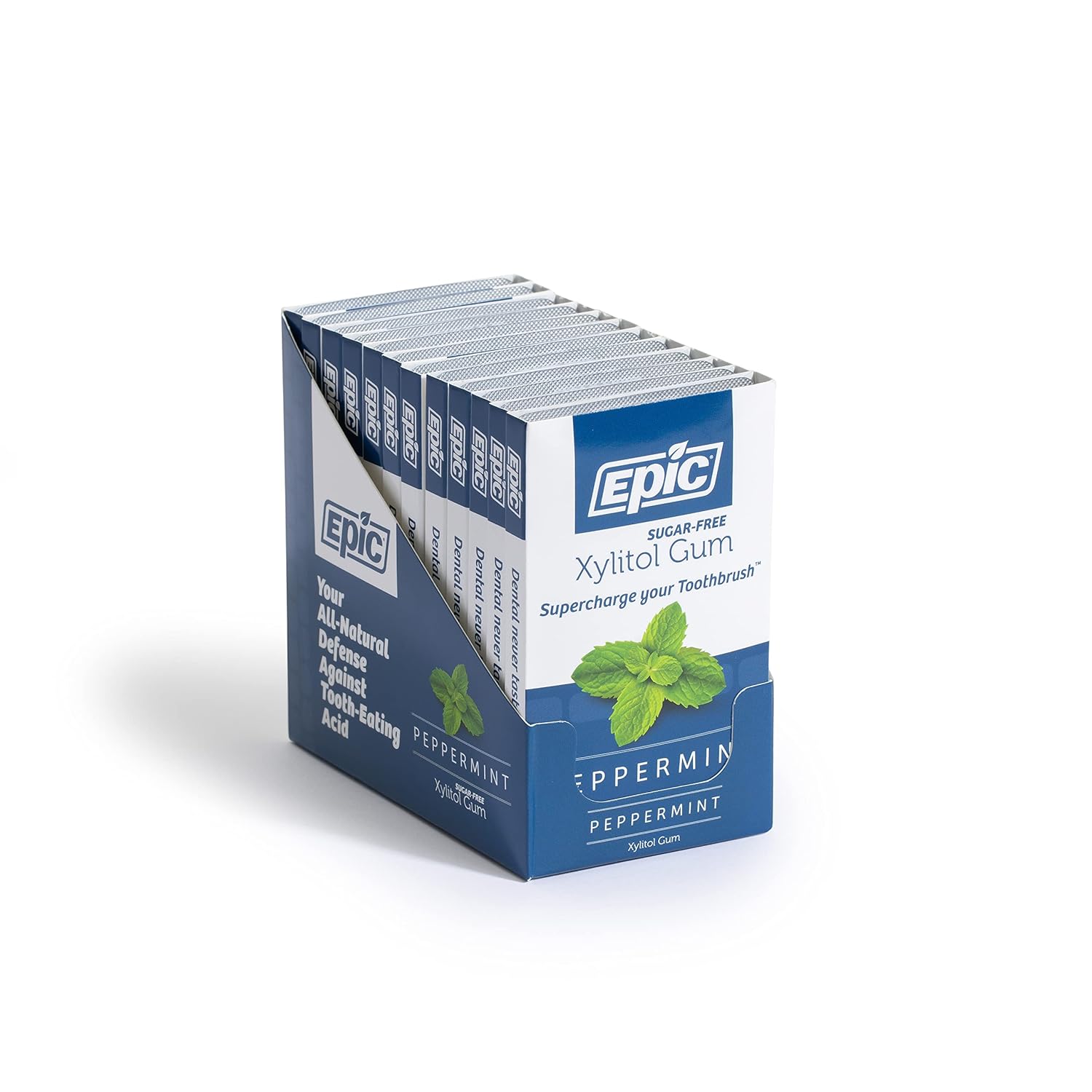 Epic_Xylitol_Chewing_Gum_-_Sugar_Free_&_Aspartame_Free_Chewing_Gum_Sweetened_w/Xylitol_for_Dry_Mouth_&_Gum_Health_(Peppermint,_12-Piece_Pack,_12_Packs)