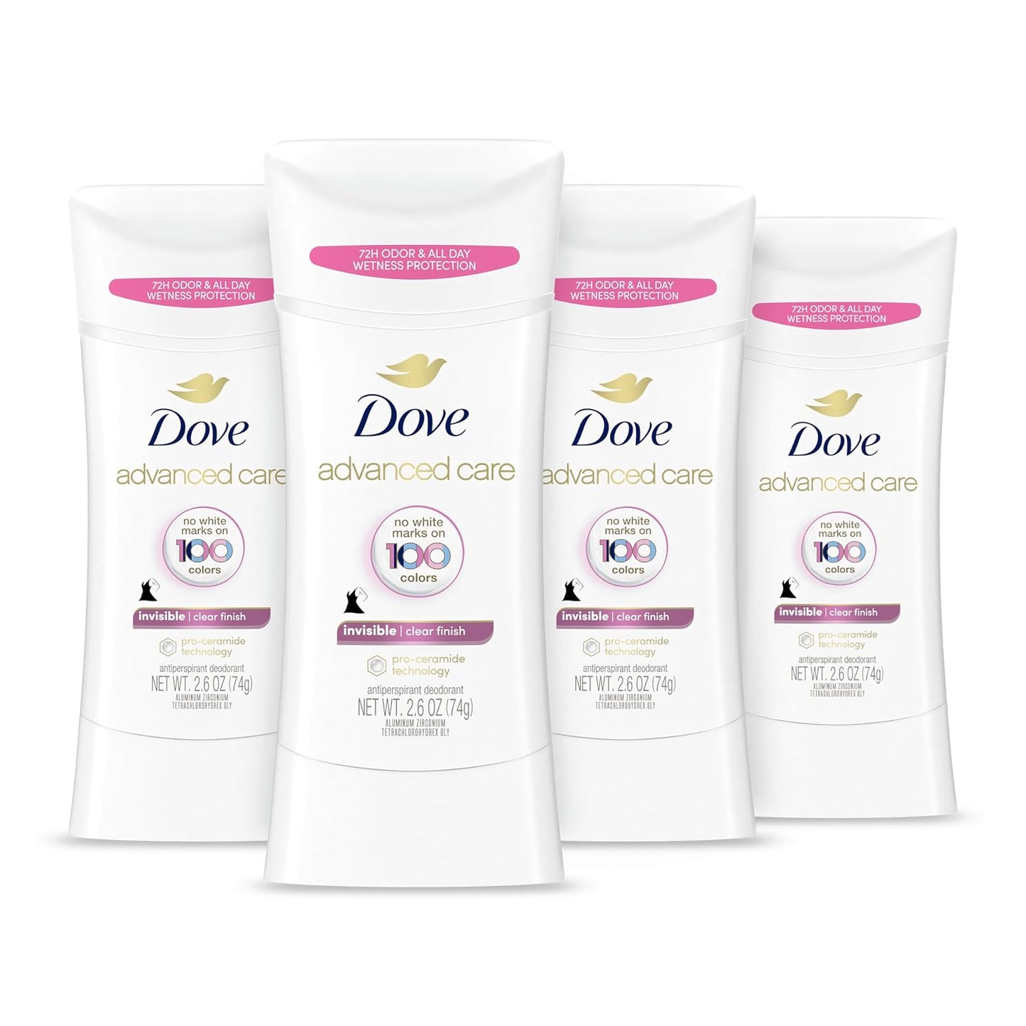 Dove_Advanced_Care_Antiperspirant_Deodorant_Stick_Clear_Finish_4_Count_deodorant_that_doesn’t_stain_clothes_72-hour_odor_control_and_all-day_sweat_protection_with_Pro-Ceramide_Technology_2.6_oz
