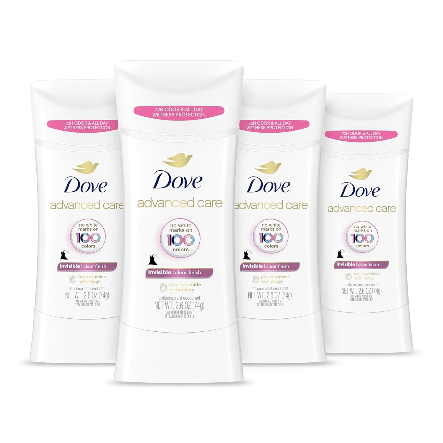 Dove_Advanced_Care_Antiperspirant_Deodorant_Stick_Clear_Finish_4_Count_deodorant_that_doesn’t_stain_clothes_72-hour_odor_control_and_all-day_sweat_protection_with_Pro-Ceramide_Technology_2.6_oz