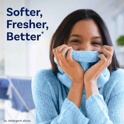 Downy Soft, 2 in 1 Soft and Fresh Liquid Fabric Softener, Cool Cotton, 100 fl oz, 136 Loads, Fabric Conditioner Liquid provides softness and freshness for fabrics