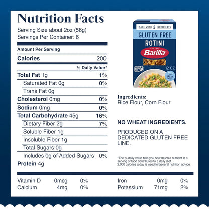 BARILLA_Gluten_Free_Rotini_Pasta,_12_Ounce_-_Non-GMO_Gluten_Free_Pasta_Made_with_2_Ingredients