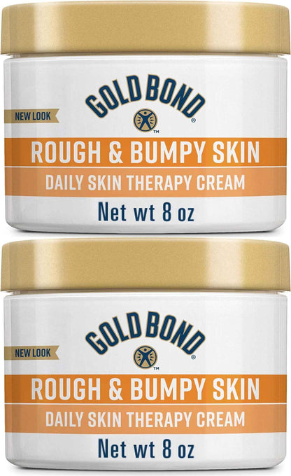 Gold Bond Rough & Bumpy Daily Skin Therapy Cream, 8 oz Cream With 7 Moisturizers & 3 Vitamins
