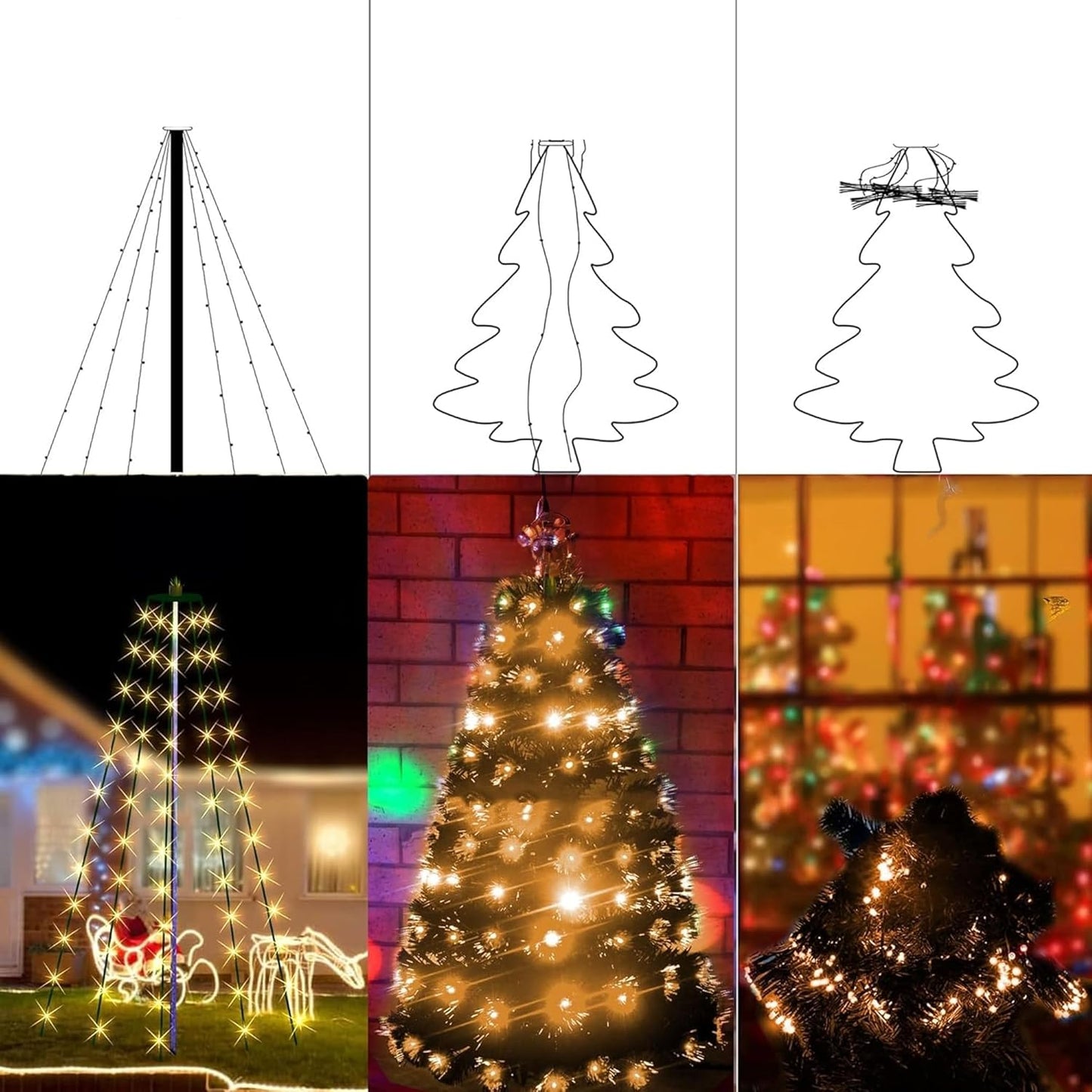 Dazzle_Bright_Christmas_Tree_Lights,_448_LED_Waterfall_Tree_Topper_Lights_with_Remote_&_8_Lighting_Modes,_8.2FT_X_16_Lines_Christmas_Light_for_Indoor_Outdoor_Yard_Party_Xmas_Decoration_(Warm_White)