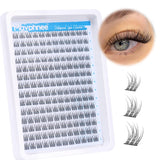 Natural Cluster Lashes CC Curl 168 Pcs Wispy Lash Extensions 9-11MM Mixed Lengths Eyelash Extension Individuals Self Application DIY at Home by Mavphne Makeup Eyelashes Extensions Cosmetic