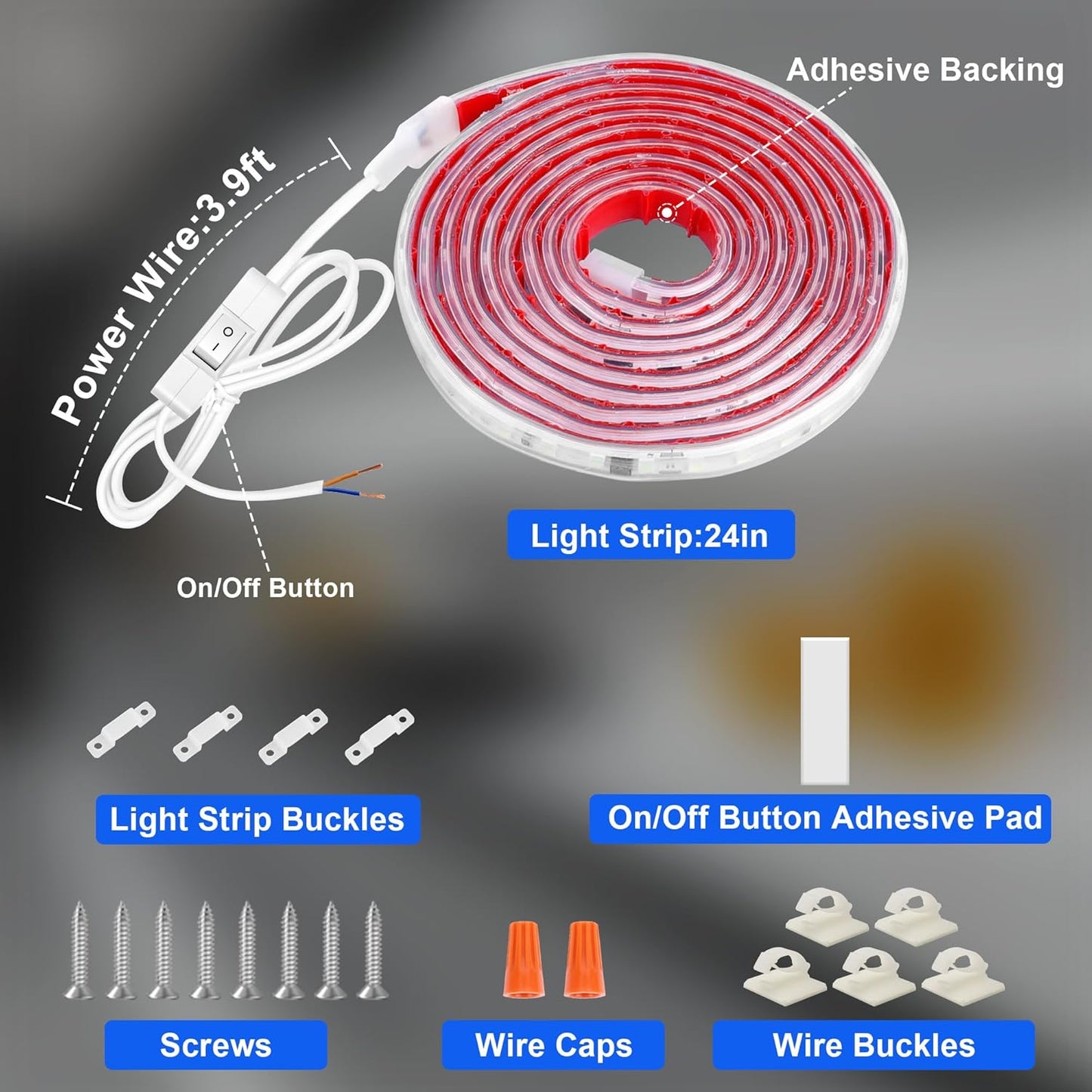 maylit_Under_Cabinet_LED_Strip_Lighting_Hardwired_24in/48in/72in,_Ultra_Bright_Small_LED_Light_Bar,_6000K_Cool_White,_110V-120V_Wired_Lights_for_Kitchen_Cabinet,_Counter,_Workbench,_Desk,_Closet,_Shelf,_Indoor