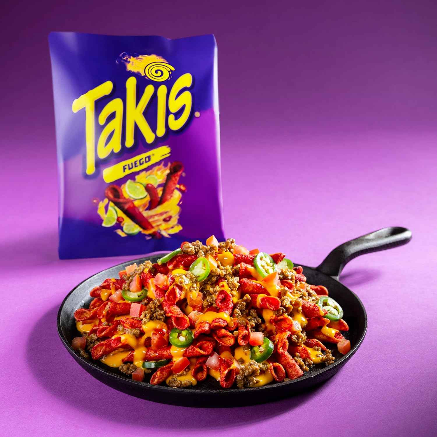 Takis Fuego 40 Count Snack Size Multipack - Extreme Spicy Rolled Tortilla Chips Hot Chili Pepper & Lime Flavored