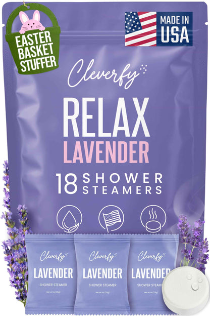 Cleverfy Shower Steamers Aromatherapy - Easter Basket Stuffers for Teens and Adults - Easter Gifts for Women and Men, Girls and Boys