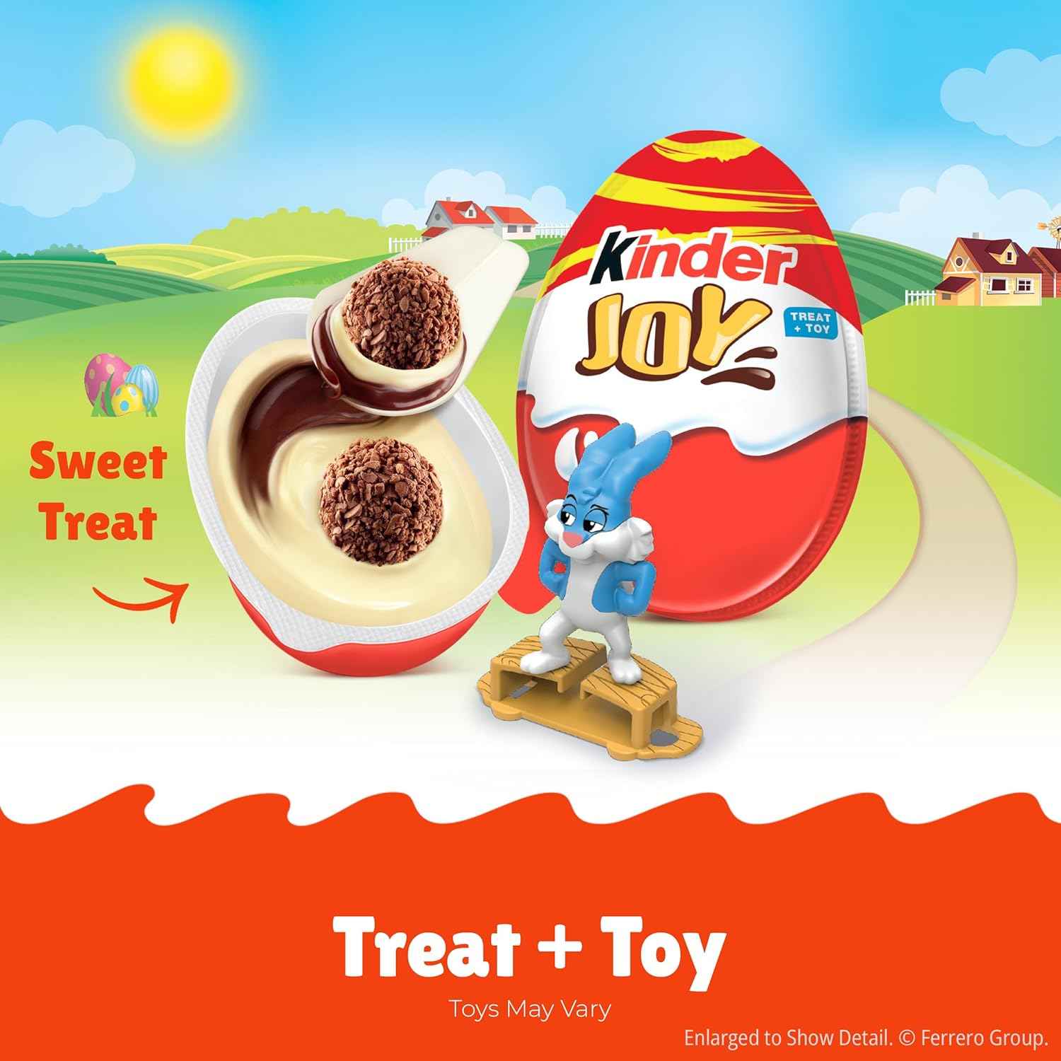Kinder Joy Eggs, Treat Plus Toy, Chocolatey Wafer Bites, Individually Wrapped, 15 Count, 10.5 oz, Easter Basket Stuffers