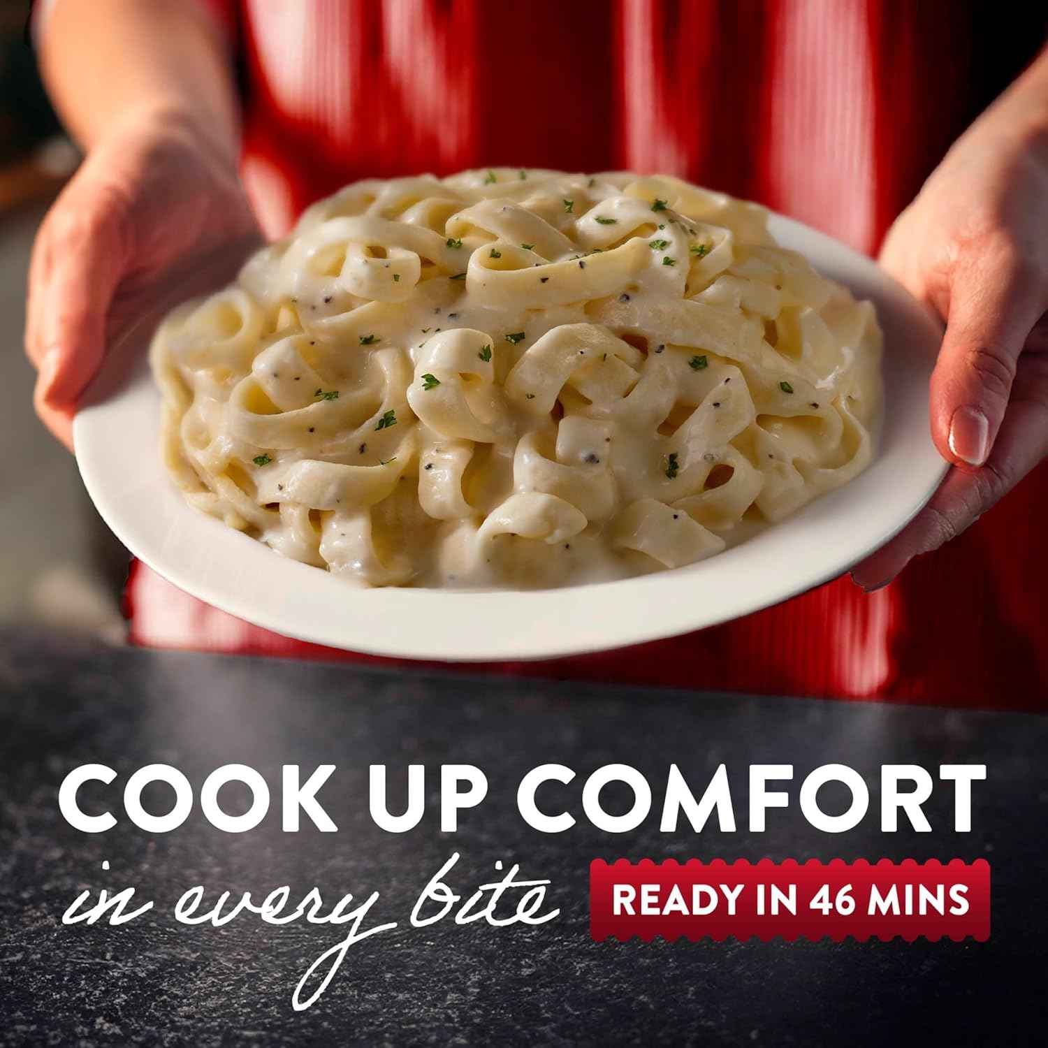 Stouffer’s Fettuccine Alfredo, Single Serve, Frozen Pasta, Oven or Microwave Dinner, Single Frozen Meals