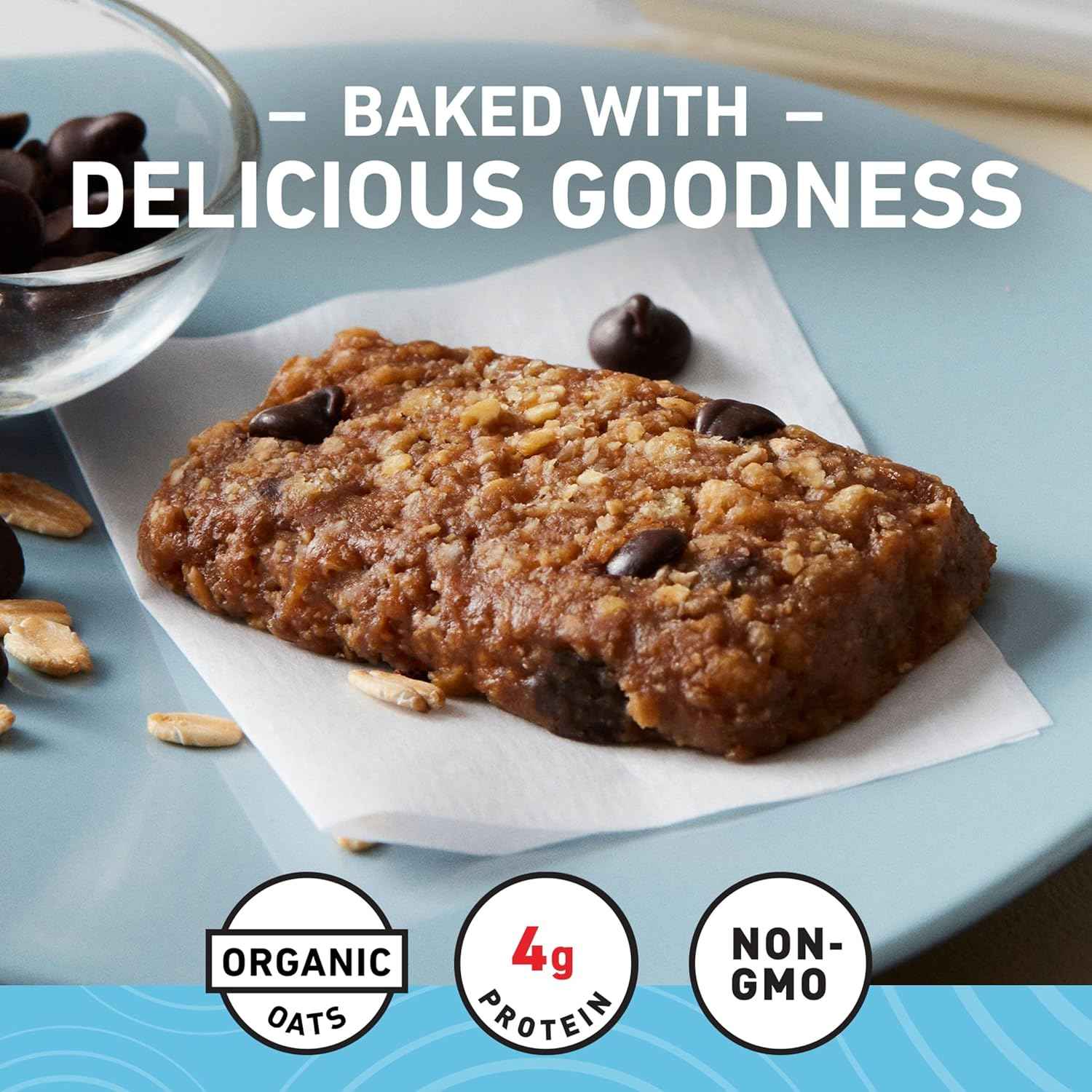 CLIF BAR Minis - Chocolate Chip - Made with Organic Oats - 4g Protein - Non-GMO - Plant Based - Snack-Size Energy Bars - 0.99 oz