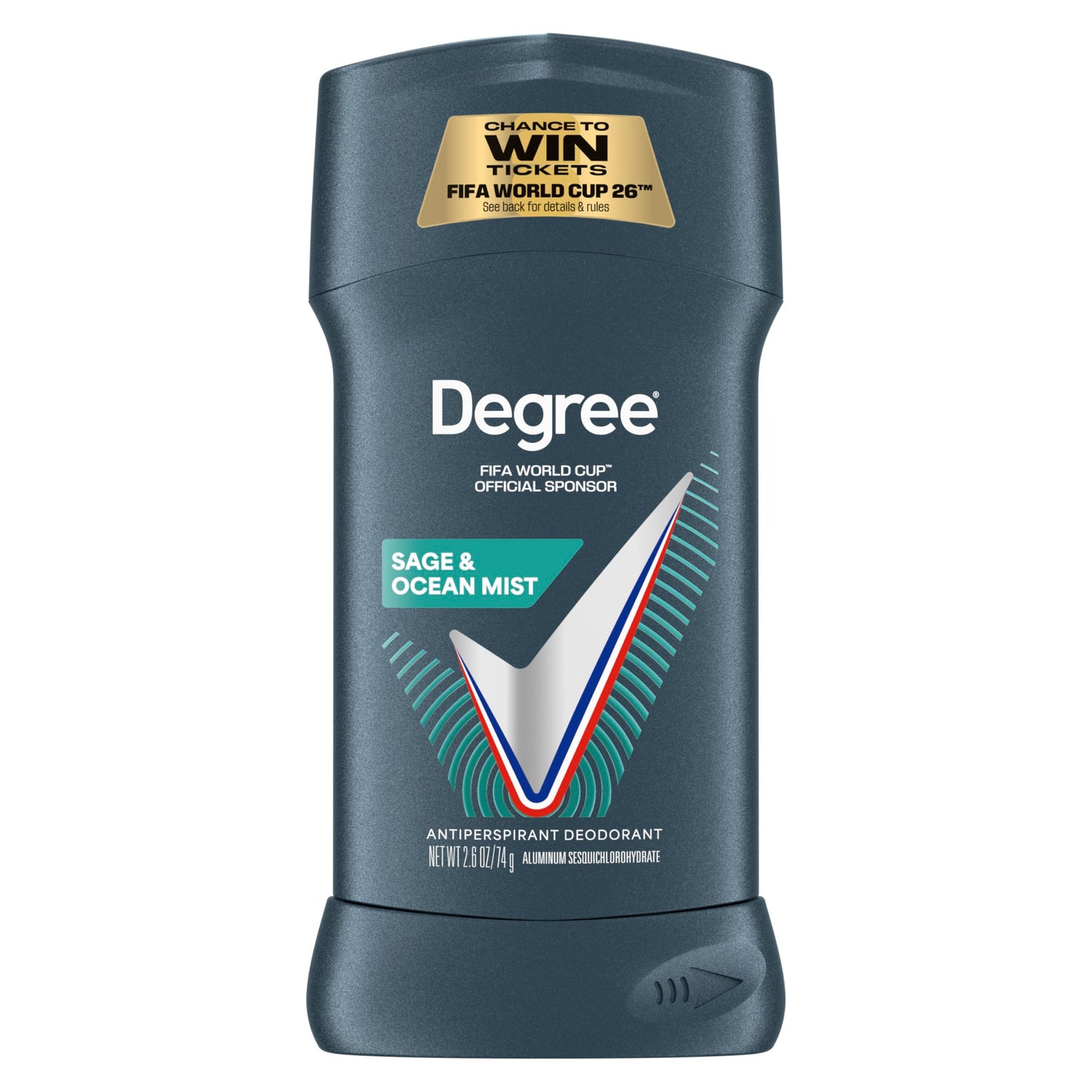 Degree Men Antiperspirant Deodorant Sage &amp;amp; Ocean Mist 72-Hour Sweat and Odor Protection Antiperspirant For Men With Body Heat Activated Technology 2.7 oz