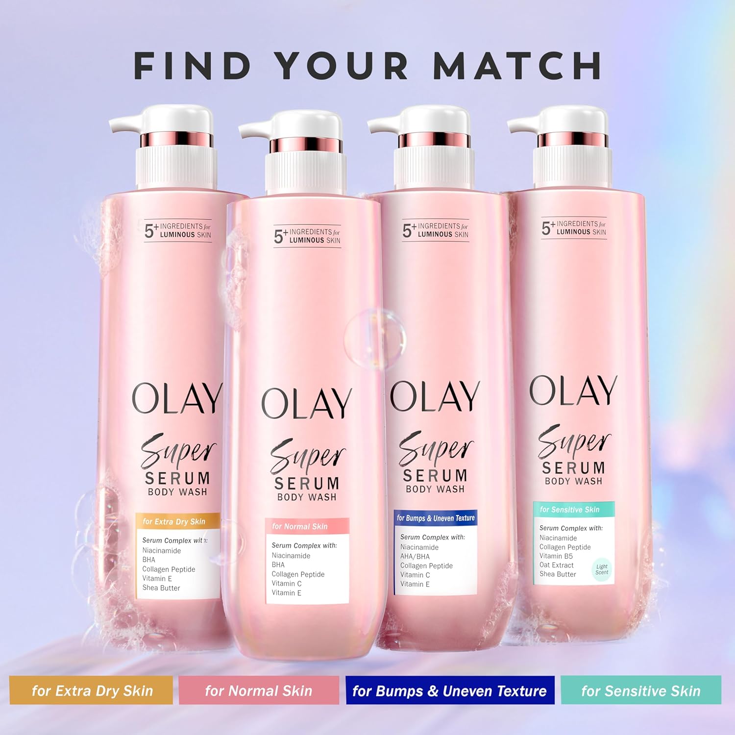 Olay_Super_Serum_Body_Wash_for_Extra_Dry_Skin,_24hr_Long_Lasting_Rich_Hydration,_5+_Ingredient_Complex_for_Bright,_Even,_Firm,_&_Luminous_Skin,_with_Collagen_Peptide,_Vitamin_C_&_Shea_Butter,_20_fl_oz