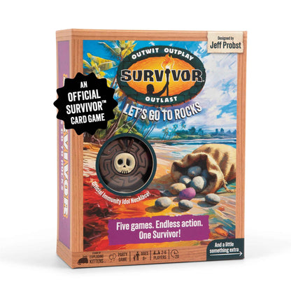 Exploding Kittens Survivor: 3-6 Players - Ages 8+ - 30 Minutes to Play - Official Card Game for Survivor Fans - Family Game Night, Card Game
