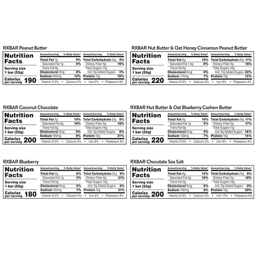RXBAR Protein Bars, Snack Bars, Variety Pack (12 Count)