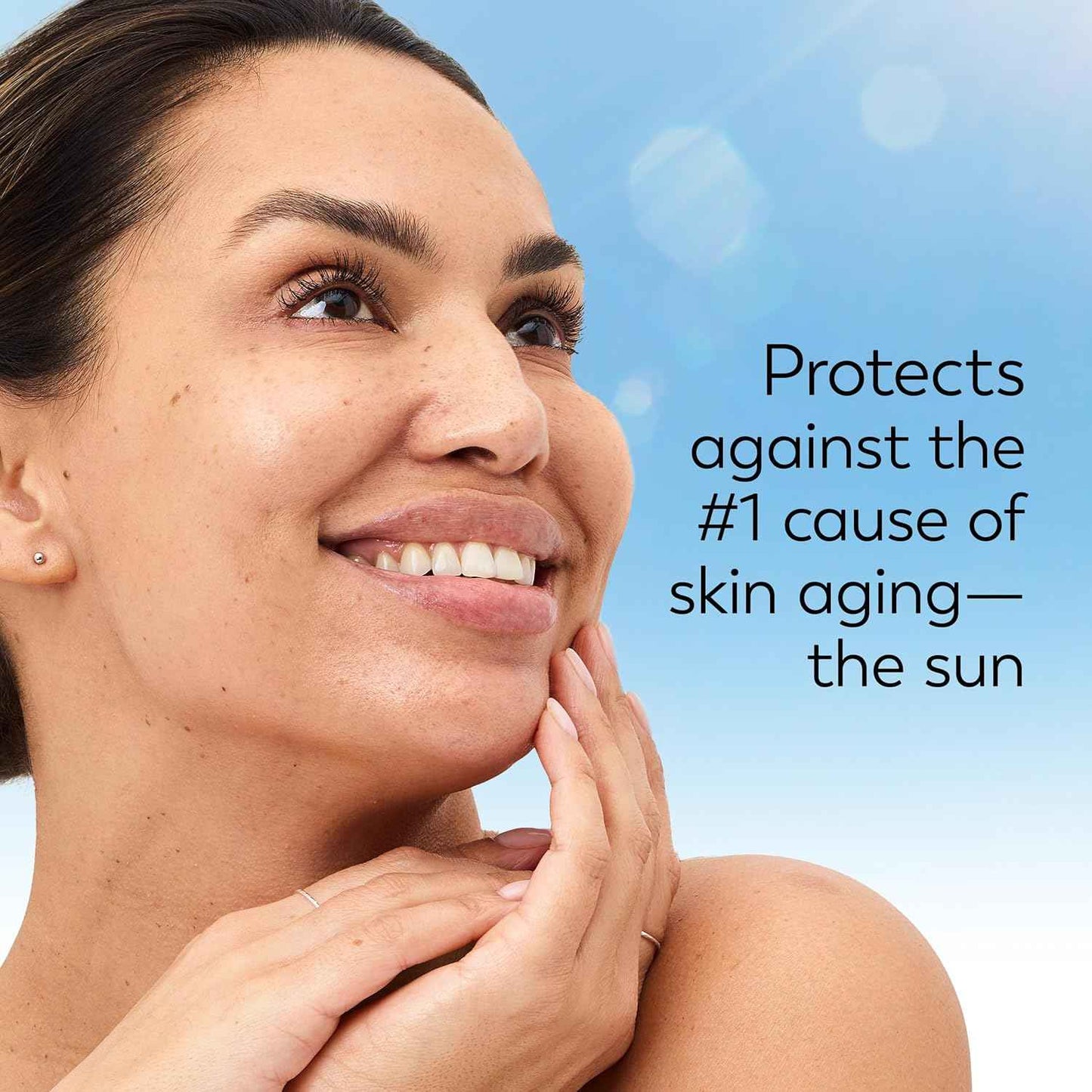 Olay Complete+ Face Moisturizer with Sunscreen SPF 40, For Sensitive Skin, Broad Spectrum Sun Protection, Fragrence-Free - No White Cast on All Tones, Nourishes Moisture Barrier - Ceramides