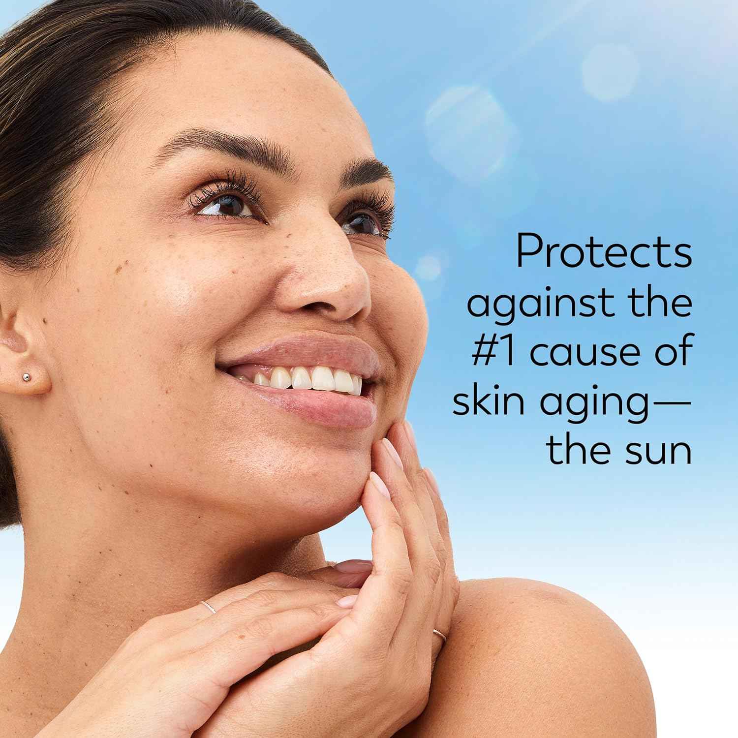 Olay Complete+ Face Moisturizer with Sunscreen SPF 40, For Sensitive Skin, Broad Spectrum Sun Protection, Fragrence-Free - No White Cast on All Tones, Nourishes Moisture Barrier - Ceramides
