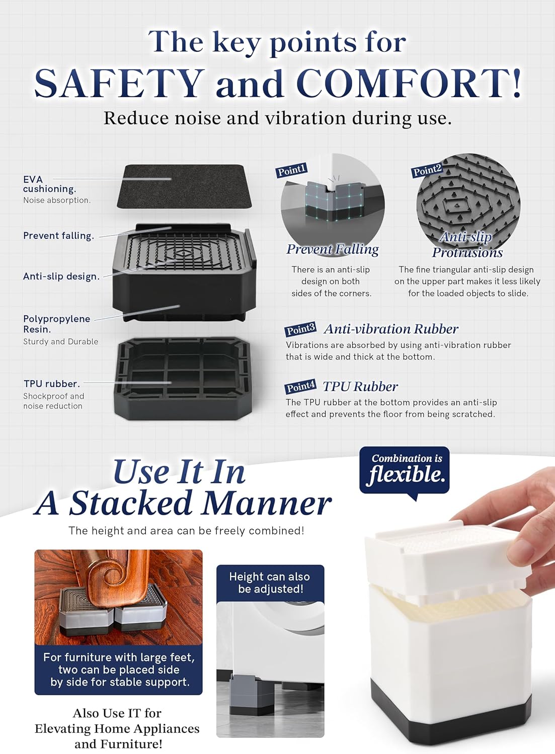Bed_Risers_Furniture_Risers_Heavy-Duty_Rectangular_Adjustable_Block_Lift_to_3_inches_and_4.3_inches_Desk,_Sofa,_Chair_Legs,_Refrigerator,_Washing_Machine_Support_up_to_4000_pounds