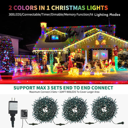 Color_Changing_Christmas_String_Lights_Outdoor_Indoor,_108FT_300_LED_Warm_White_Multi_Color_Fairy_Light,_END_to_END_CONNECTABLE,_Waterproof_Christmas_Tree_Lights_with_Timer_Remote