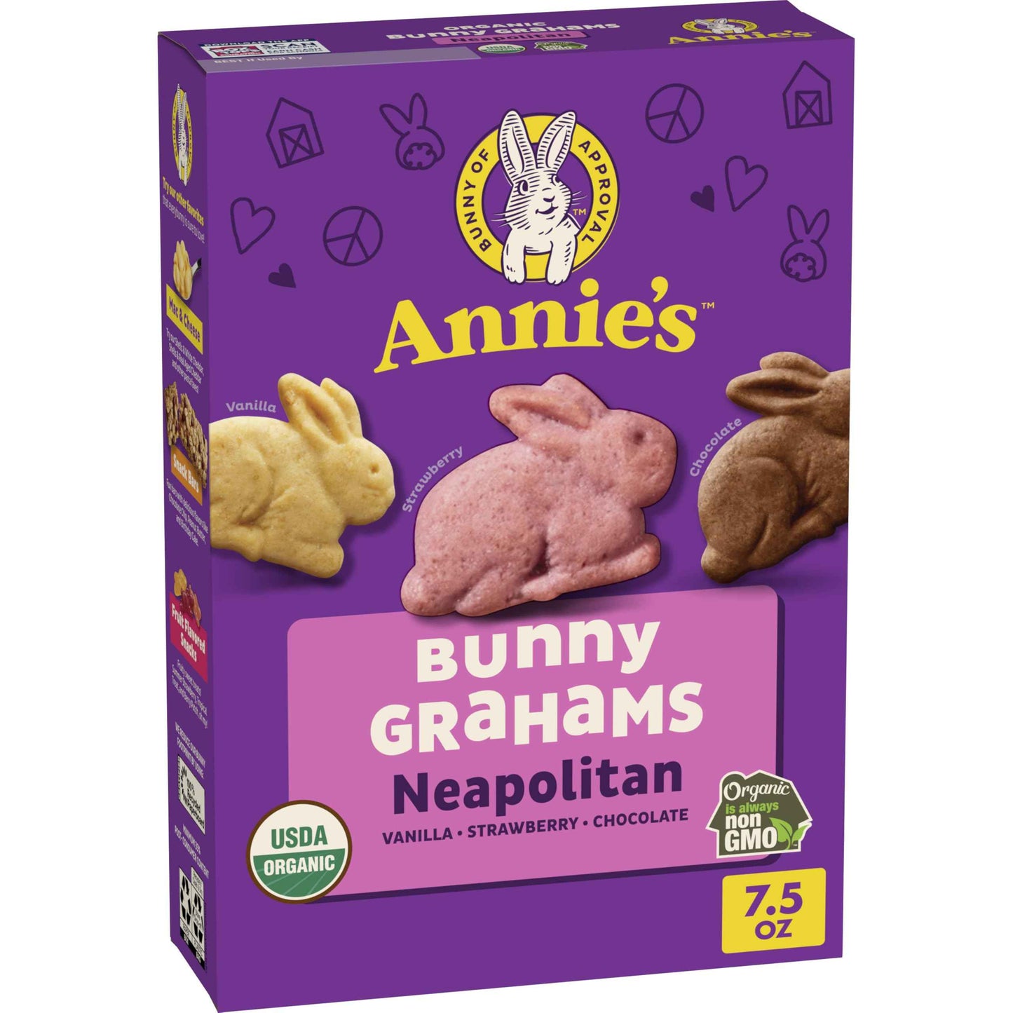 Annie's Organic Bunny Grahams Snacks, Neapolitan, 7.5 oz - Easter Day