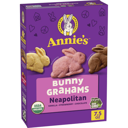 Annie's Organic Bunny Grahams Snacks, Neapolitan, 7.5 oz - Easter Day