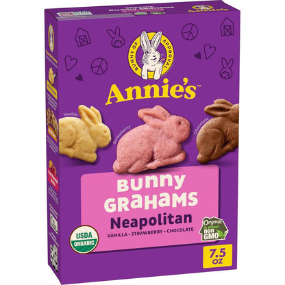 Annie's Organic Bunny Grahams Snacks, Neapolitan, 7.5 oz - Easter Day