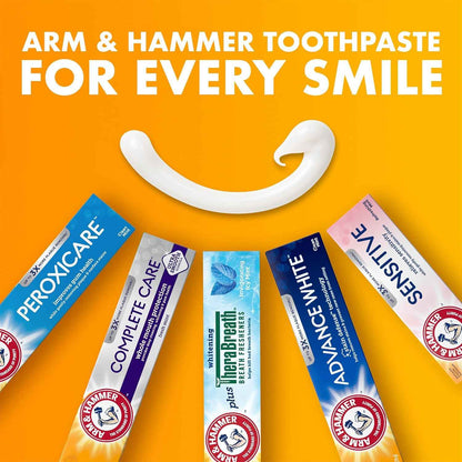 ARM & Hammer Toothpaste Plus TheraBreath Breath Fresheners, ICY Mint Flavor, Teeth Whitening Toothpaste, Anticavity Fluoride for Bad Breath, 5.5 Oz